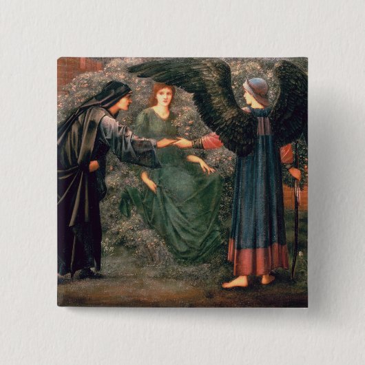 Herz der Rose Button (Vorderseite)