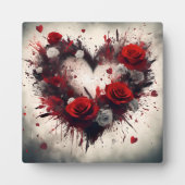 Herz der Rose Fotoplatte (Vorderseite)