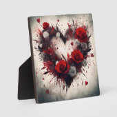 Herz der Rose Fotoplatte (Vorderseite)