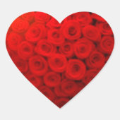 HERZ DER ROSE Herz-Aufkleber (Vorderseite)