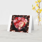 Herz der Rose Karte (Gelbe Blume)