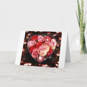 Herz der Rose Karte