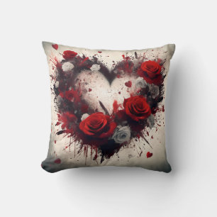 Herz der Rose Kissen
