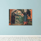 Herz der Rose Leinwanddruck (Insitu (Holzboden))