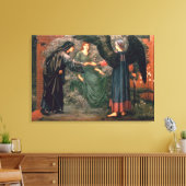 Herz der Rose Leinwanddruck (Insitu (Wohnzimmer))