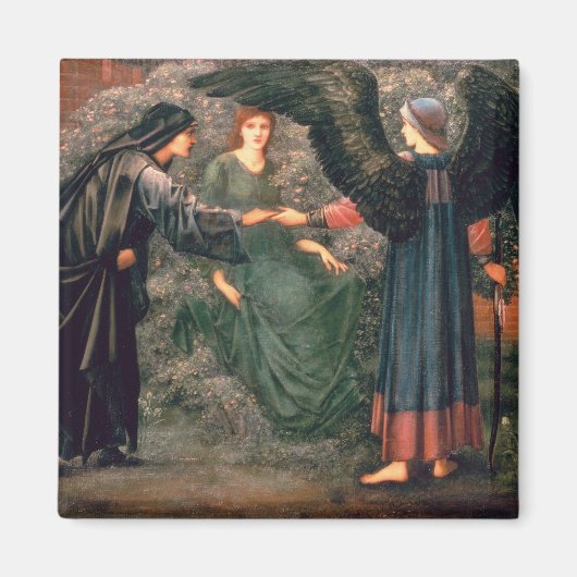 Herz der Rose Magnet (Vorne)