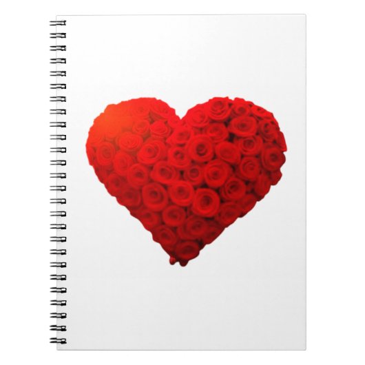 HERZ DER ROSE NOTIZBLOCK (Vorderseite)
