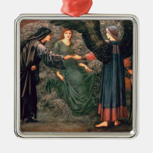 Herz der Rose Ornament Aus Metall (Vorne)