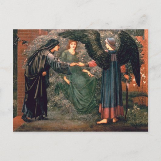 Herz der Rose Postkarte (Vorderseite)