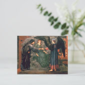 Herz der Rose Postkarte (Stehend Vorderseite)