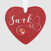 Herz der Sarkflagge, Kanalinseln Ornament (Vorderseite)