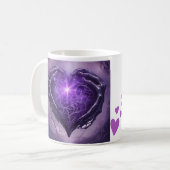 Herz der Schatten Kaffeetasse (Vorderseite Links)