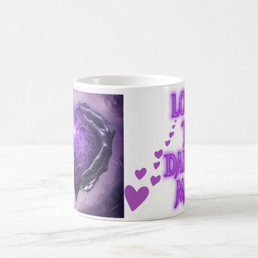 Herz der Schatten Kaffeetasse (Mittel)
