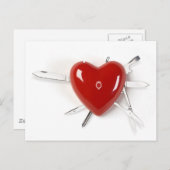 Herz der Schweizer Armee Postkarte (Vorne/Hinten)