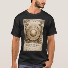 Herz der Sonne | Sonnenscheibe | Altes Afrika T-Shirt