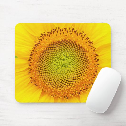 Herz der Sonnenblume Mousepad (Mit Mouse)