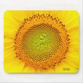 Herz der Sonnenblume Mousepad (Vorne)