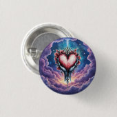 Herz der stillen Magie Button (Vorne & Hinten)