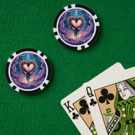 Herz der stillen Magie Pokerchips