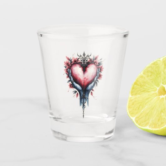 Herz der stillen Magie Schnapsglas (Vorderseite)