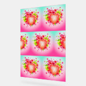 Herz der strahlenden Freude der Mama Acrylschild (Winkel)