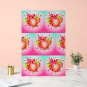 Herz der strahlenden Freude der Mama Acrylschild (Hochzeit)