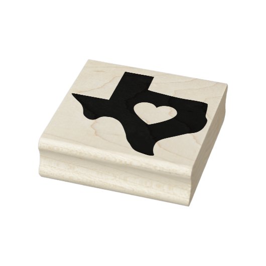 Herz der texanischen Kunstkunst-Briefmarke Gummistempel (Stempel)