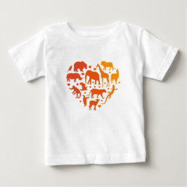 Herz der Tiere, Geschenk für Tierliebhaber Baby T-shirt