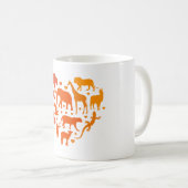 Herz der Tiere, Geschenk für Tierliebhaber Kaffeetasse (VorderseiteRechts)