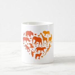 Herz der Tiere, Geschenk für Tierliebhaber Kaffeetasse