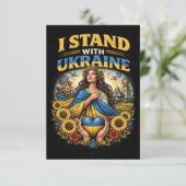 Herz der Ukraine Dankeskarte (Stehend Vorderseite)
