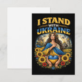 Herz der Ukraine Dankeskarte (Vorne/Hinten)