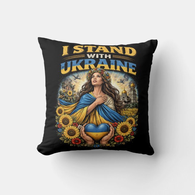 Herz der Ukraine Kissen (Vorderseite)