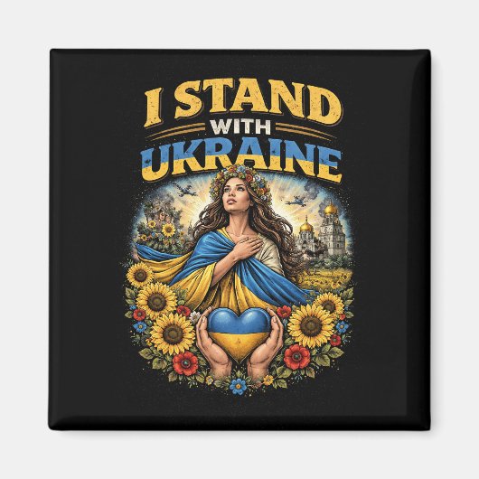 Herz der Ukraine Magnet (Vorne)