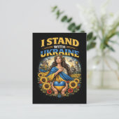 Herz der Ukraine Postkarte (Stehend Vorderseite)