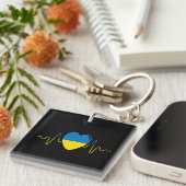 Herz der Ukraine Schlüsselanhänger (Vorderseite rechts)