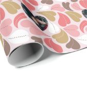 Herz der Valentinin-Liebe mit individuellem Foto Geschenkpapier (Rolleneckpunkt)