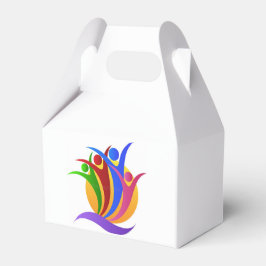 Herz der Verleihung von Wohltätigkeit-Logos Geschenkschachtel