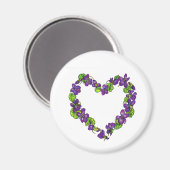 Herz der Violetten Magnet (Vorderseite/Rückseite)