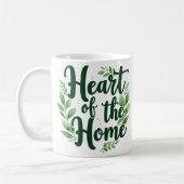 Herz der Zuhause | Tasse personalisierter Name (Links)