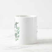 Herz der Zuhause | Tasse personalisierter Name (Mittel)
