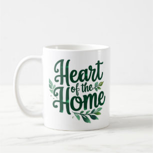 Herz der Zuhause Tasse personalisierter Name