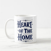 Herz der Zuhause | Tasse personalisierter Name (Links)