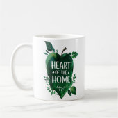 Herz der Zuhause | Tasse personalisierter Name (Links)