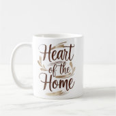 Herz der Zuhause | Tasse personalisierter Name (Links)