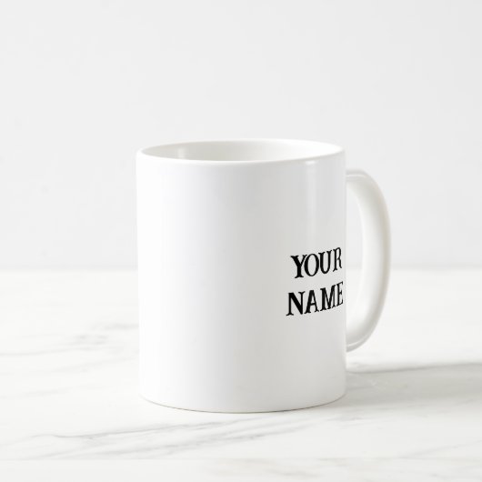 Herz der Zuhause | Tasse personalisierter Name (VorderseiteRechts)