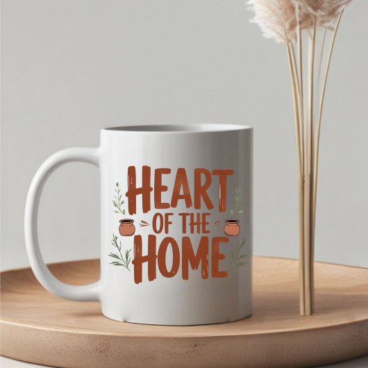 Herz der Zuhause | Tasse personalisierter Name