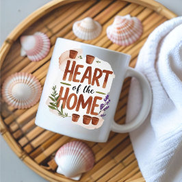 Herz der Zuhause | Tasse personalisierter Name