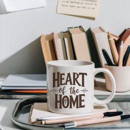 Herz der Zuhause | Tasse personalisierter Name