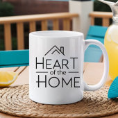 Herz der Zuhause | Tasse personalisierter Name